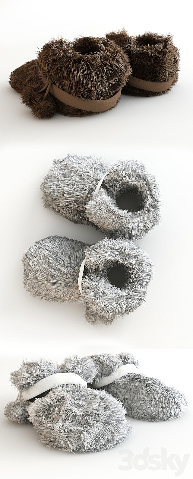 Slippers 3DS Max Model - thumbnail 2