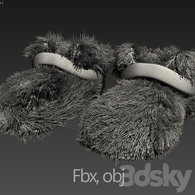 Slippers 3DS Max Model - thumbnail 3