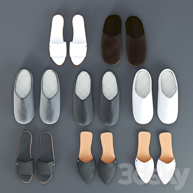 Slippers set 3DSMax File - thumbnail 1