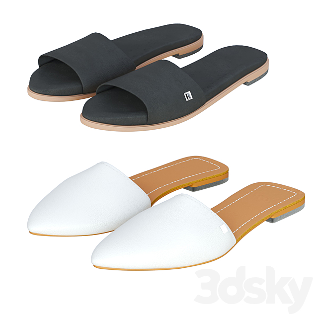 Slippers set 3DSMax File - thumbnail 3