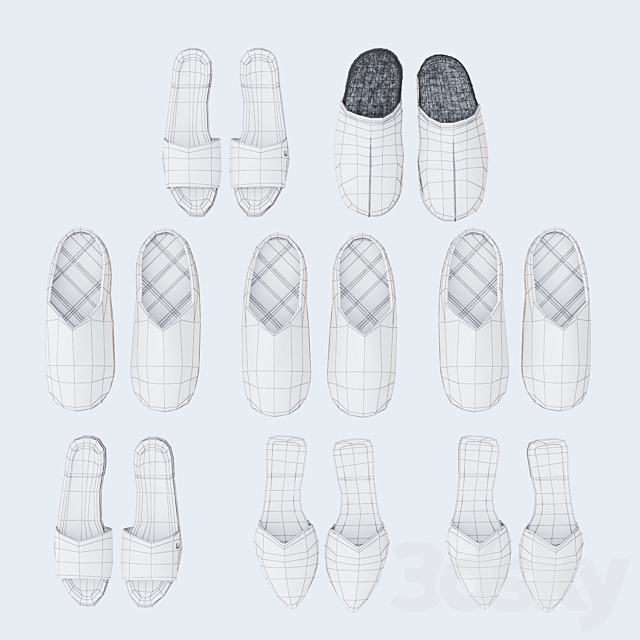 Slippers set 3DSMax File - thumbnail 5