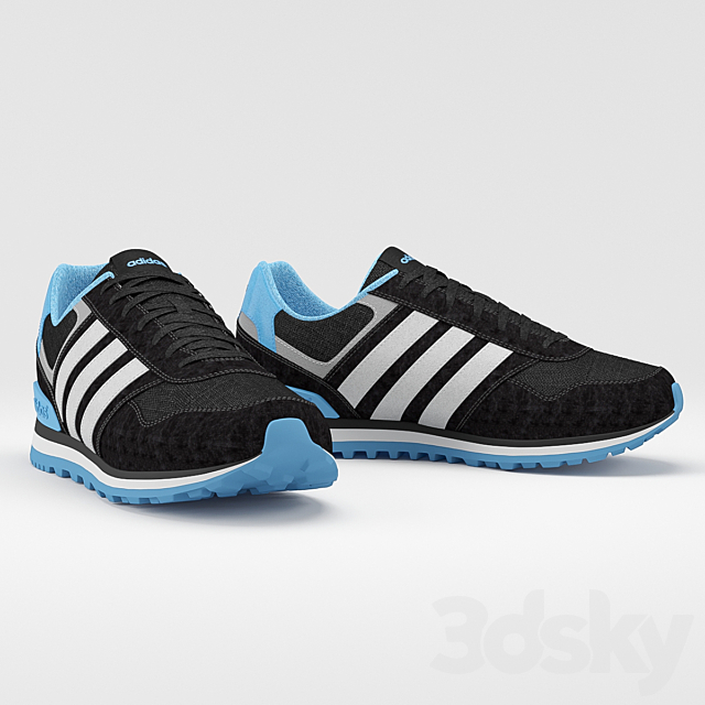 Sneakers Adidas Neo 3ds Max - thumbnail 1