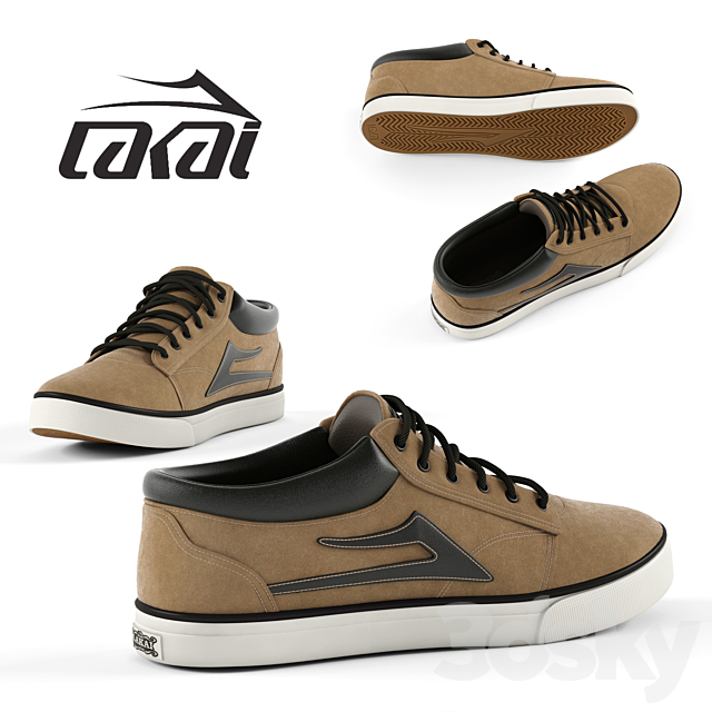 sneakers Lakai 3ds Max - thumbnail 1