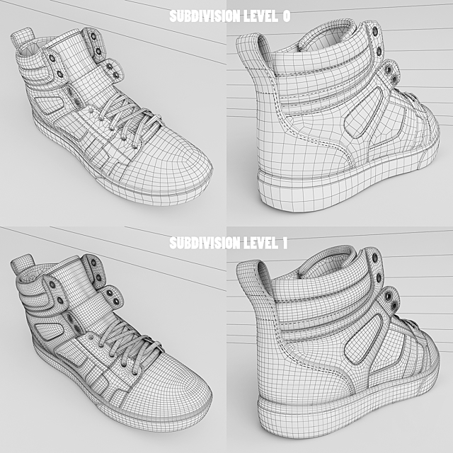 Sneakers Osiris 3DS Max Model - thumbnail 3