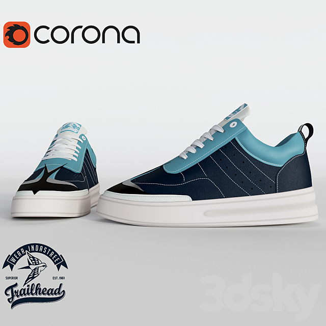 sneakers Trailhead 3ds Max - thumbnail 1