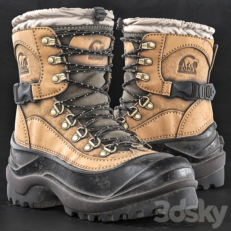 SOREL MEN'S CONQUEST WINTER BOOTS 3DS Max Model - thumbnail 1