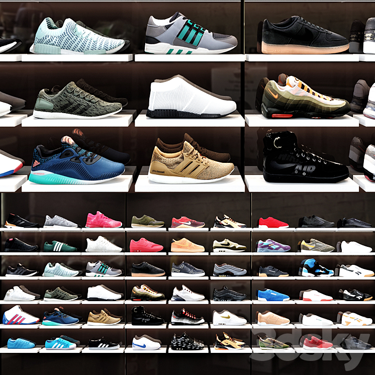 Sport shoes shop 3DS Max - thumbnail 1