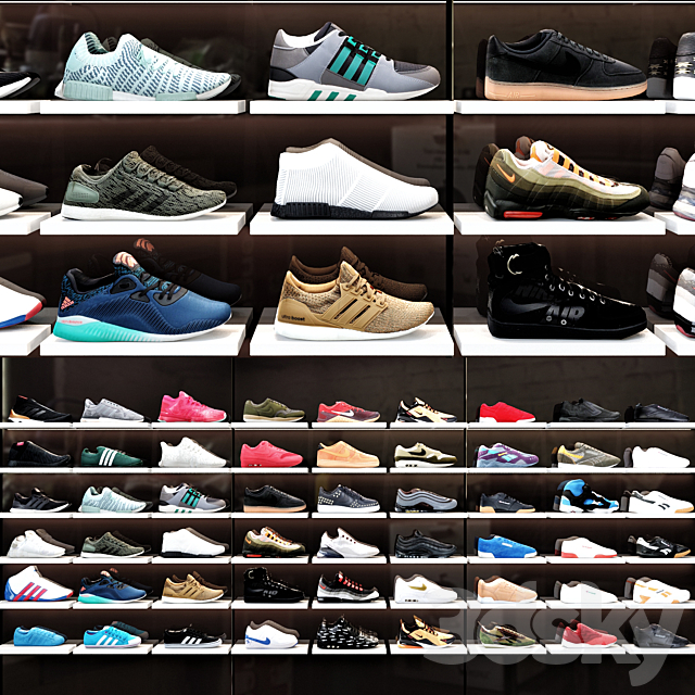 Sport shoes shop 3DSMax File - thumbnail 1