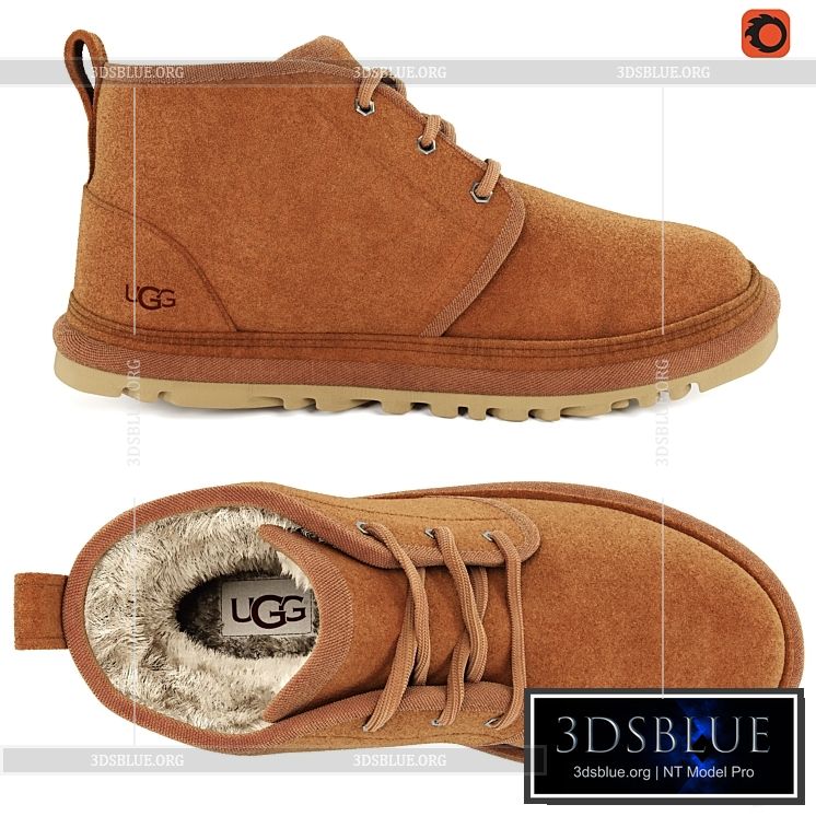 UGG-Brand-Shoe-Model 3DS Max - thumbnail 3