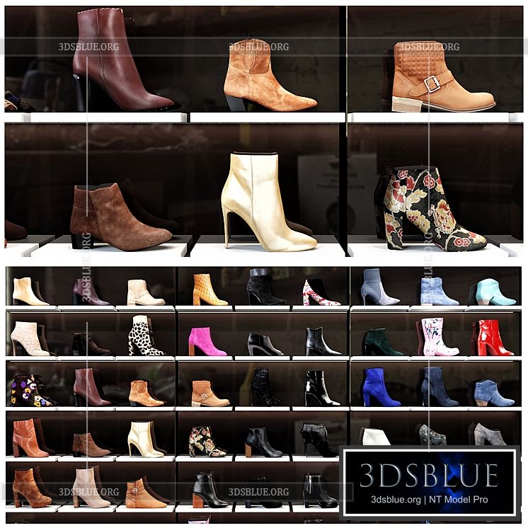 Women shoes shop 3DS Max - thumbnail 3