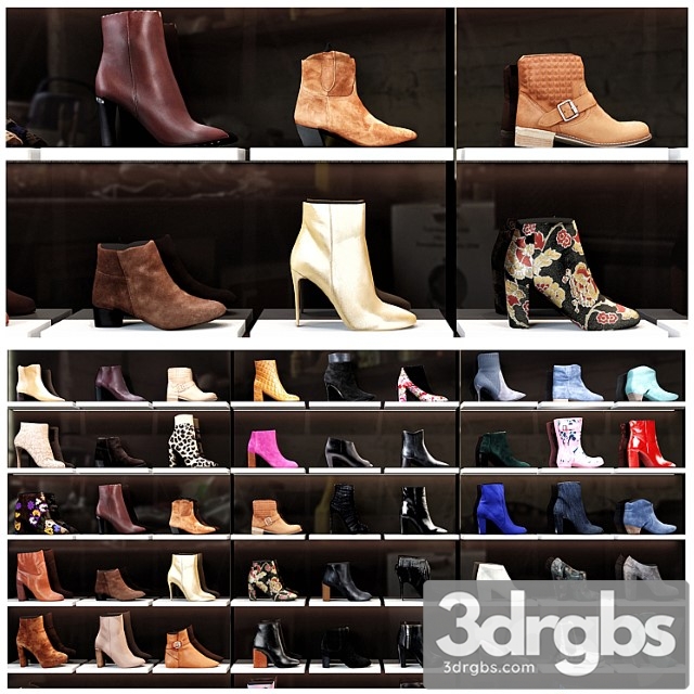 Women shoes shop 3dsmax Download - thumbnail 1