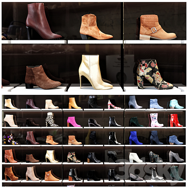 Women shoes shop 3DSMax File - thumbnail 1