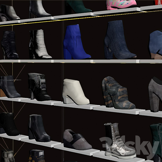 Women shoes shop 3DSMax File - thumbnail 5