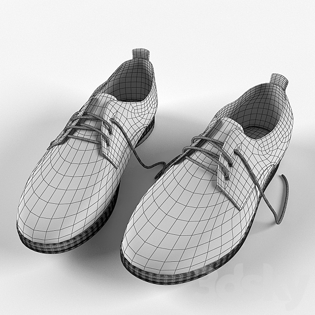 Women’s and men’s shoes 3DS Max Model - thumbnail 2