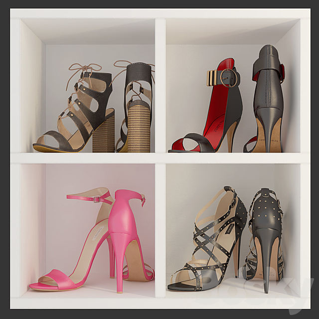 Women’s shoes 3ds Max - thumbnail 1