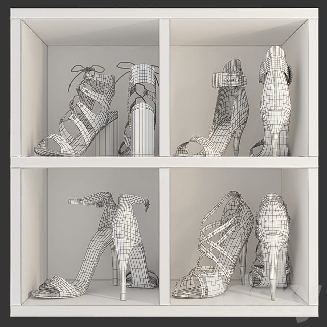 Women’s shoes 3ds Max - thumbnail 2