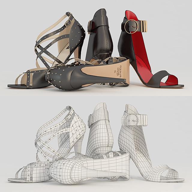 Women’s shoes 3ds Max - thumbnail 3