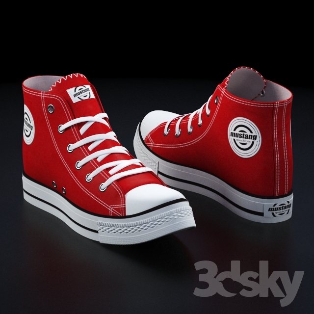 Zapatillas mustang 3DS Max - thumbnail 3