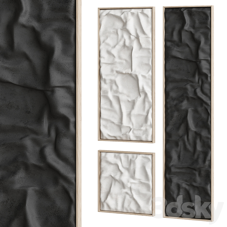 3DArt Relief Folds NG1 3DS Max Model - thumbnail 2