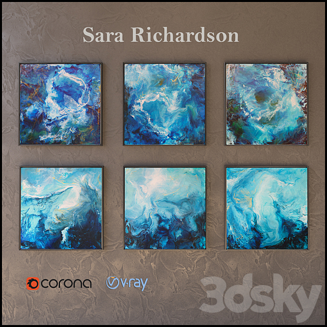 A set of pictures Sara Richardson 3DS Max Model - thumbnail 1