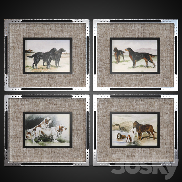 A set of pictures “Working Dogs” 3DSMax File - thumbnail 1