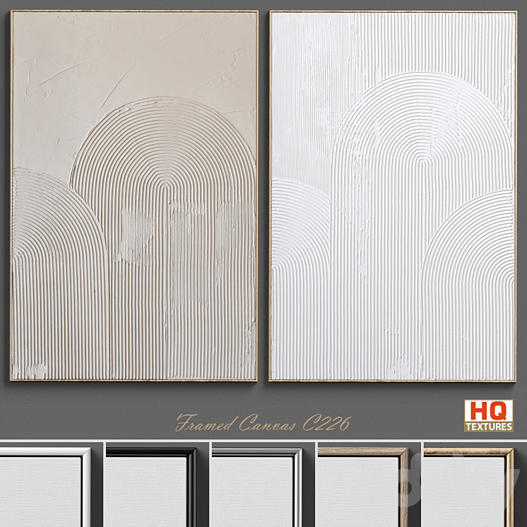 Abstract Arch Plaster Wall Art C-226 3DS Max - thumbnail 1