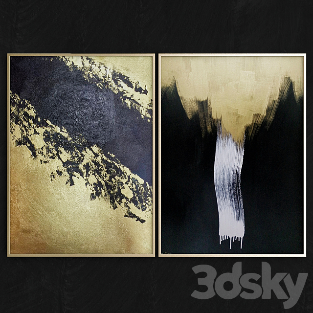 Abstract art frames_5 3ds Max - thumbnail 1