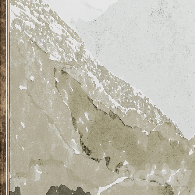 Abstract Mountain Landscape Wall Art C-717 3ds Max - thumbnail 3