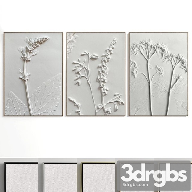 Abstract Painting Set of 3 Pieces No 18 3dsmax Download - thumbnail 1