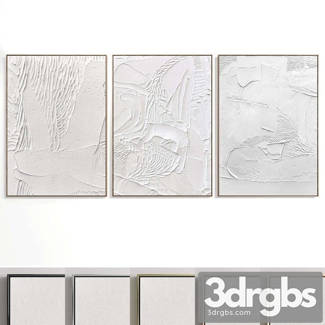 Abstract Painting Set Of 3 Pieces No 33 3dsmax Download - thumbnail 1