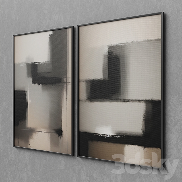 Abstract paintings 37 3DS Max Model - thumbnail 2