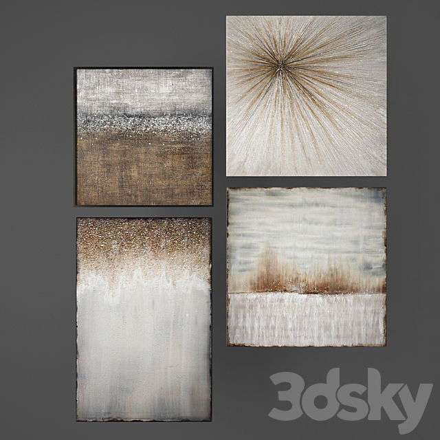 Abstract paintings by zgallery. 02 3DSMax File - thumbnail 1