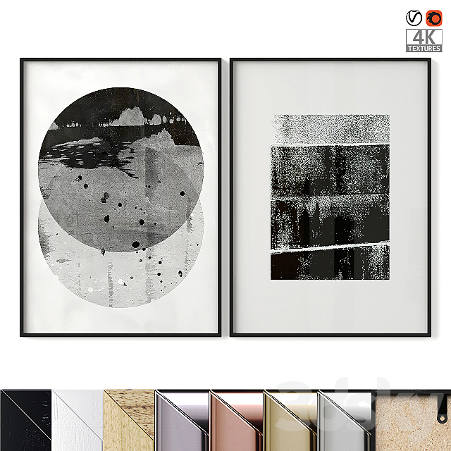 Abstract Pair Posters 08 3DSMax File - thumbnail 1