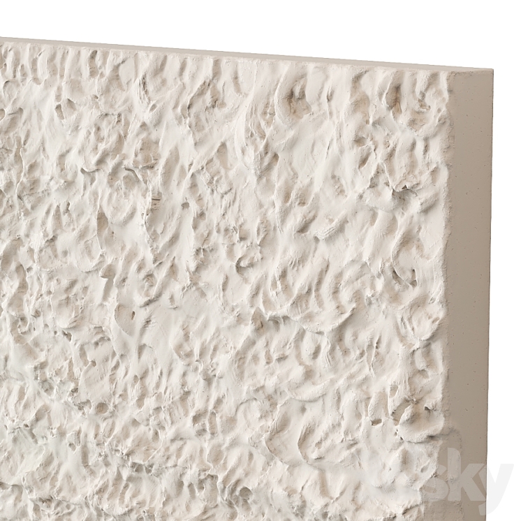 Abstract plaster painting 3DS Max Model - thumbnail 2