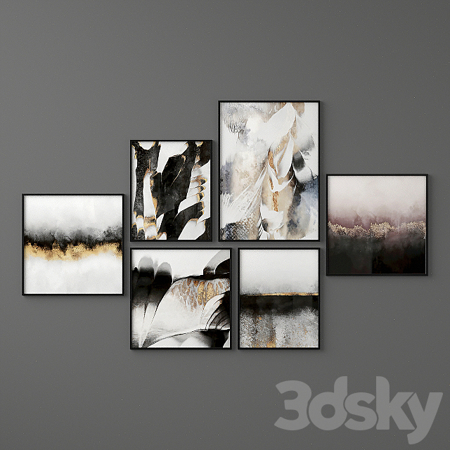 Abstract Posters Set 06 3DSMax File - thumbnail 2