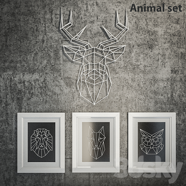 Animal set 3DSMax File - thumbnail 1