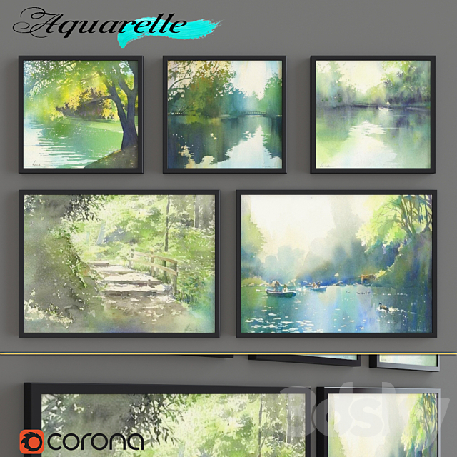 Aquarelle _ part 7 3ds Max - thumbnail 1