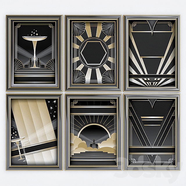 Art Deco 3ds Max - thumbnail 1