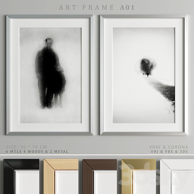 Art Frame A01 3ds Max - thumbnail 1