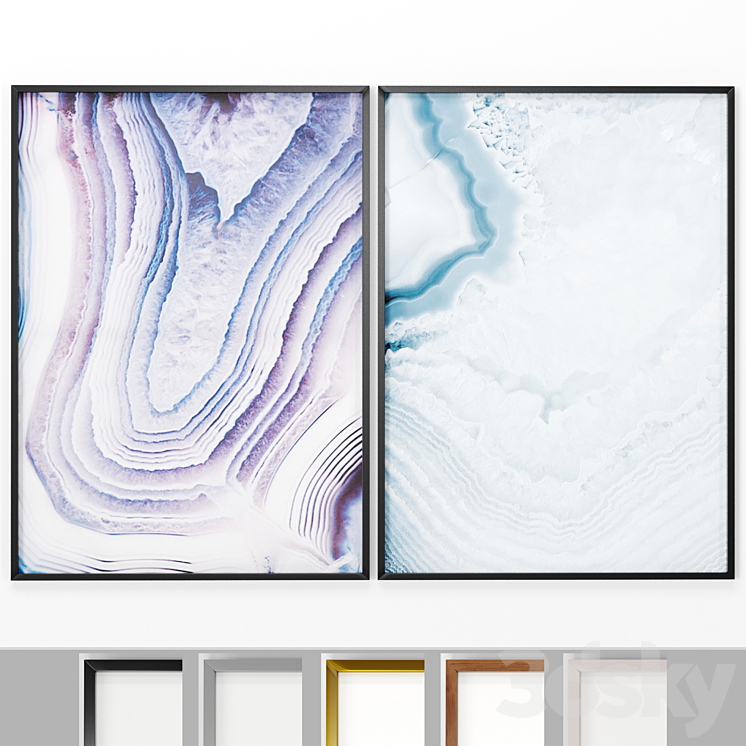 Art Frames 85- 2 Canvas Painting 3DS Max - thumbnail 1