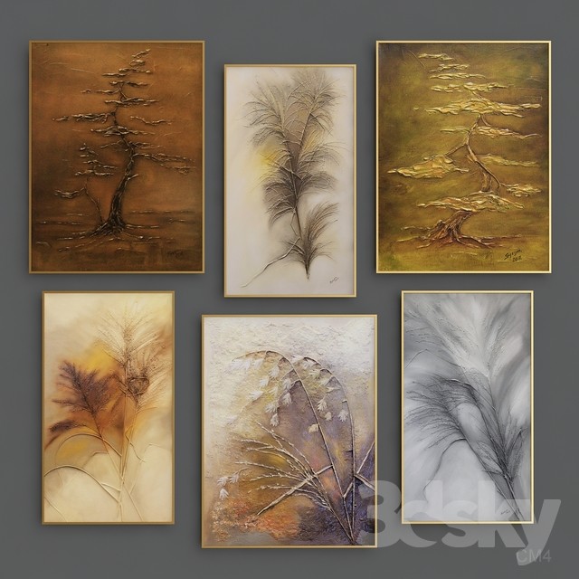 Bas relief autumn painting 3DS Max - thumbnail 3