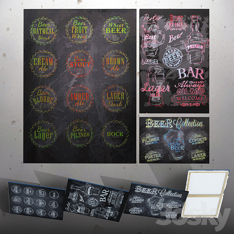 Beer Chalk III 3DS Max - thumbnail 1