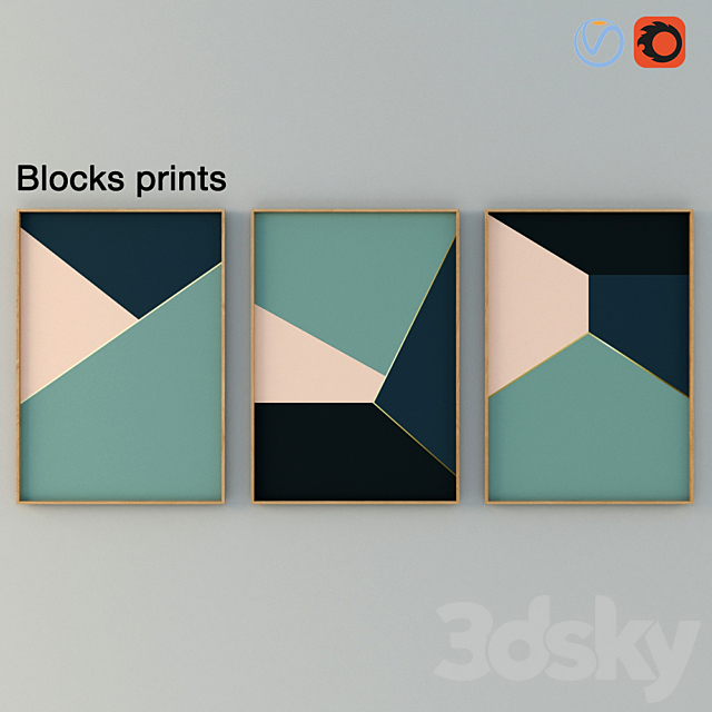 Bloks Prints 3ds Max - thumbnail 1