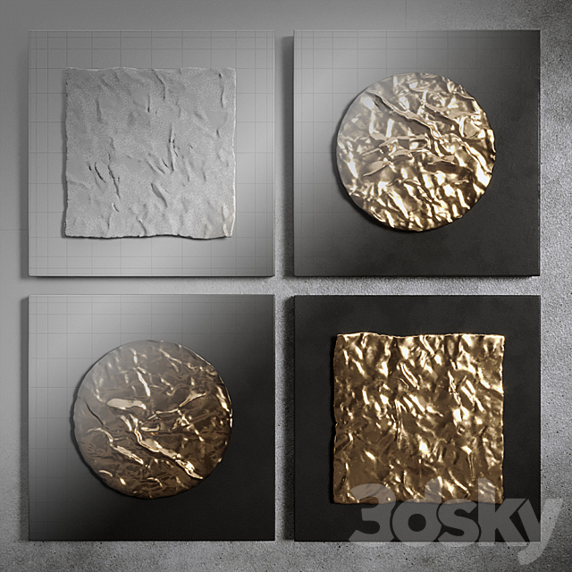 Boaz metal wall decor 3DSMax File - thumbnail 2