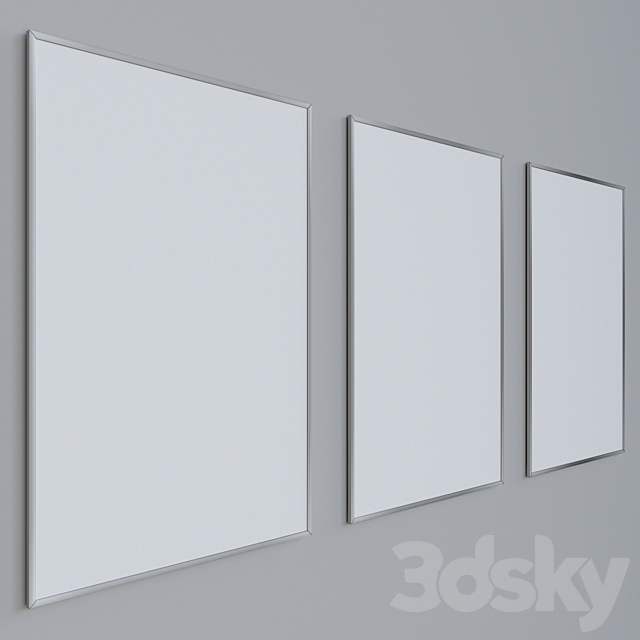 Canvas painting with frame 060 3ds Max - thumbnail 3