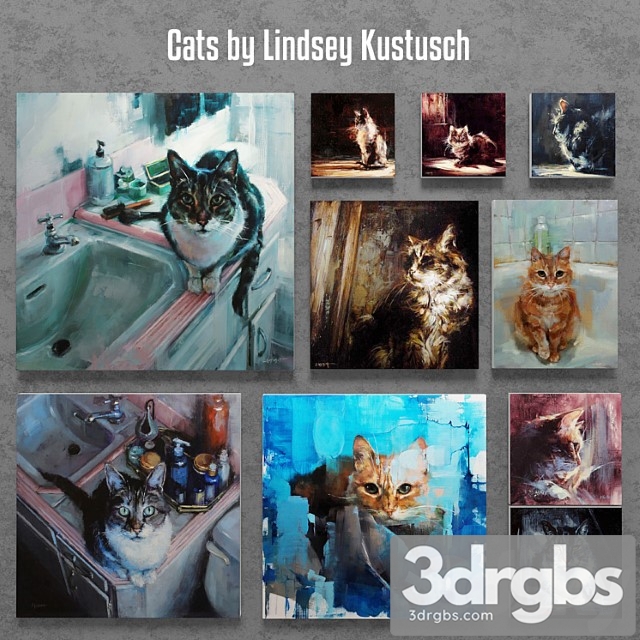 Cats by Lindsey Kustusch 3dsmax Download - thumbnail 1