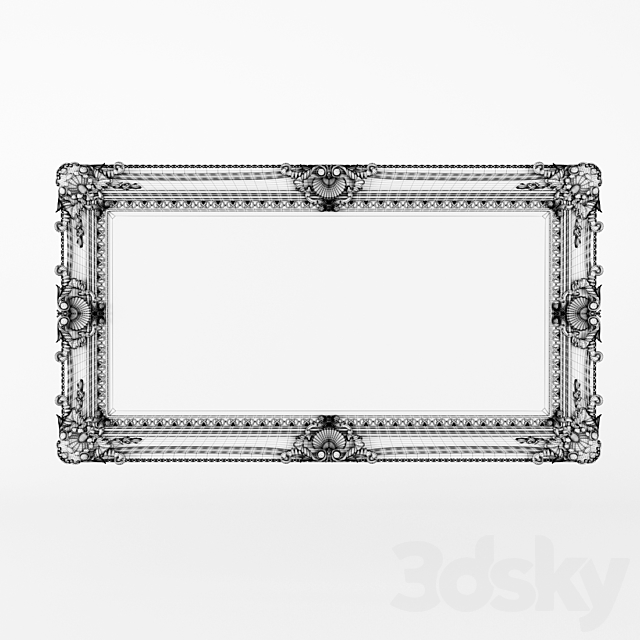 Classic baguette. a frame for framing paintings and mirrors 3DSMax File - thumbnail 4