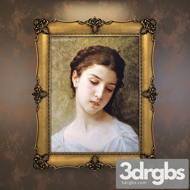 Classical picture frame 3dsmax Download - thumbnail 1