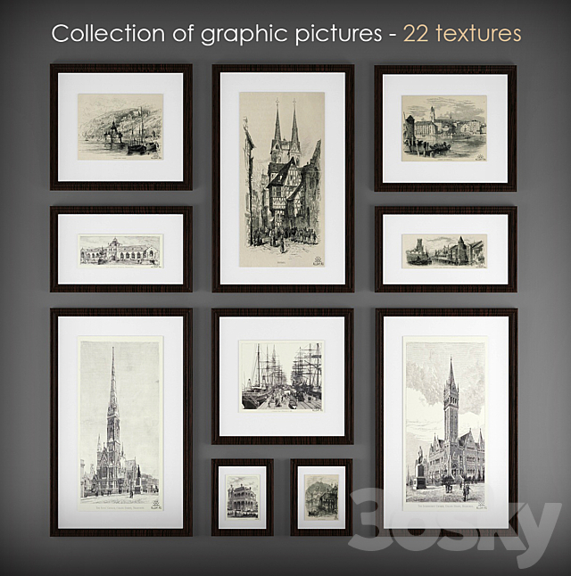 Collection of graphic pictures 2 3DSMax File - thumbnail 1