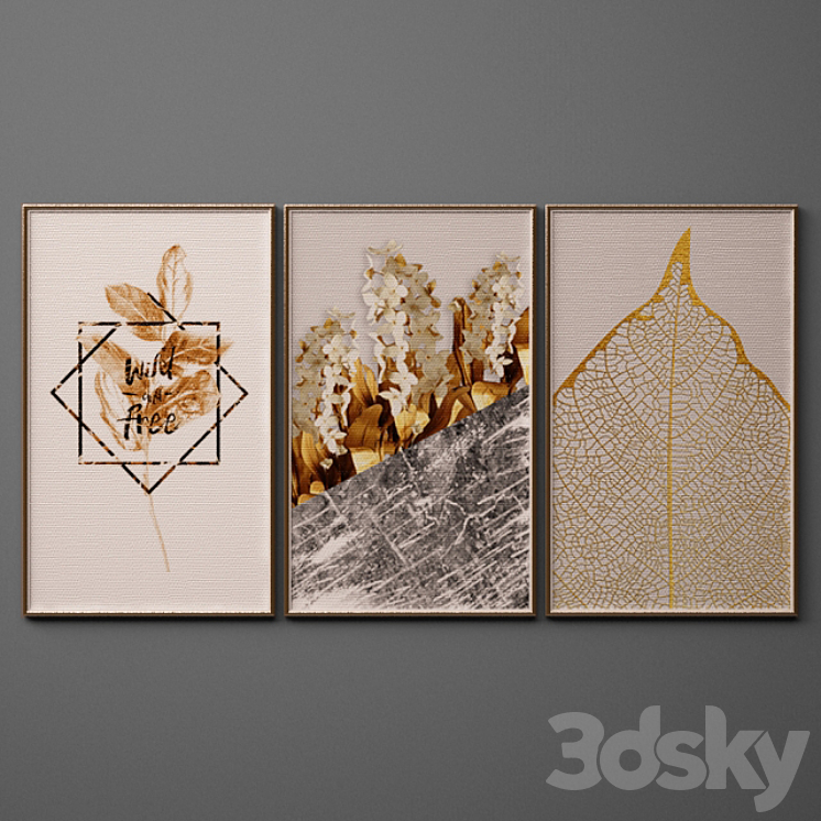 Collection of paintings-118 3DS Max - thumbnail 2